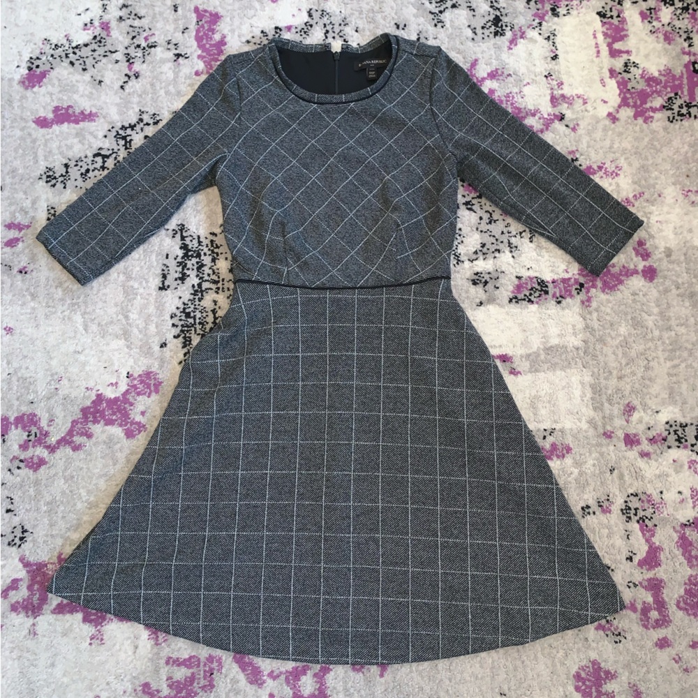 Banana Republic half sleeve A-line dress!